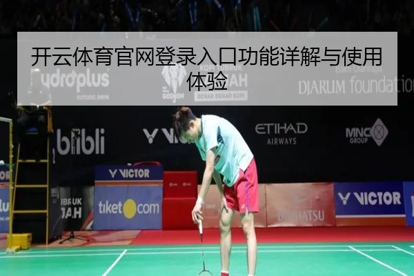 开云体育官网登录入口功能详解与使用体验